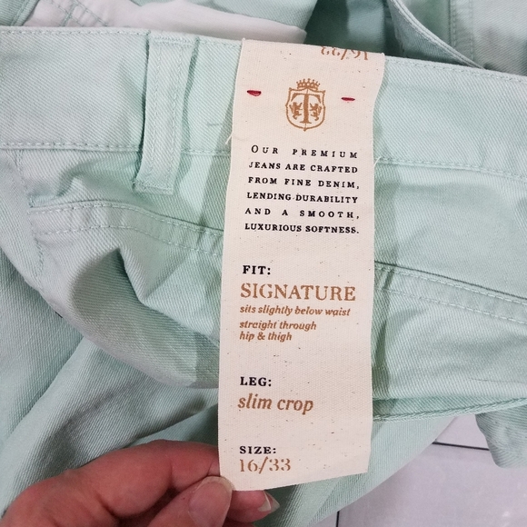 Talbots Signature Slim Crop 16 NWT - Picture 10 of 11